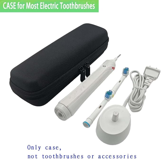 Travel Essentials/Travel Toothbrush Case Compatible for Oral-B Pro (1000 2000 3000 3500 1500) Electric Toothbrushes - Portable with Mesh Pocket for Accessories & Soft Lining Protection Only Case - Image 8