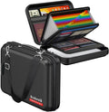 Fireproof Document Box with Lock & Shoulder Strap | Waterproof, Hard-Shell, Portable Fireproof Box Safe Storage with Pocket Accordion File Folder for Documents, Laptop by Rtshuok