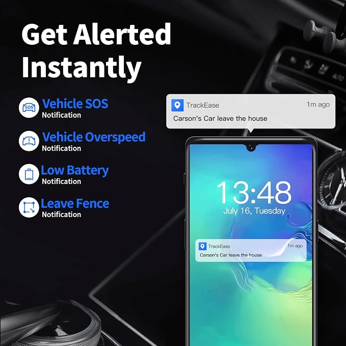 GPS Tracker for Vehicles, No Monthly Fee, No Subscription, Real-Time Location, Long Battery Life, Hidden Magnetic Tracking Device for Cars, Trip History, GeoFence, Driving Alerts, Global Coverage - Image 7