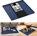 URMONA Waterproof Silicone Under Sink Mat 22'' x 22'' Shelf Liner for Kitchen and Bathroom, Cabinet and Counter Protector, Storage and Organizers, Litter Mat, Pet Cat Puppy Essentials(Navy) by URMONA