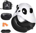 Travel Pillow - Hooded Neck Pillow Airplane Memory Foam Filling | for Plane, Office, Cars Sleeping, Road Trip, Long Flights Essentials, Includes Eye Mask & Earplugs, Panda by Vzpeun