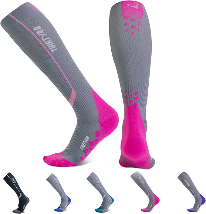 Thirty48 Elite Compression Socks Women & Men Graduated 20-30mmHg for Running, Athletic, Flight Sock - Performance & Recovery by Thirty48