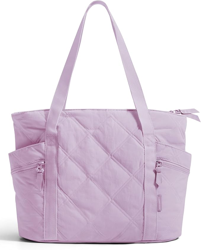 BAGSMART Crush Tote Bag for Women, 20L Puffer Work Tote with Zipper | Quilted Nurse Hospital Bag For Travel College Gym - Image 7