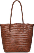 Tavaleu Straw Beach Bags for Women Tote Handbag Shoulder Hobo Bucket Bag | Lightweight, Foldable, PU Straps, Magnetic Closure, Zip Pocket, Reinforced Bottom, Summer Purse, Travel, Vacation, Daily Use by Tavaleu