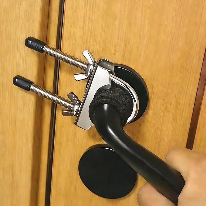 Portable Door Security Locks, Adjustable Heavy Duty Outswing Opening Travel Stainless Steel Safety Device for Hotel Room, Home, Apartment by HotRecommend