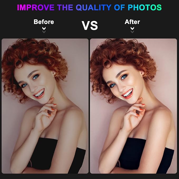 13.3"Ring Light with Music Mode, 75"Tripod and Desk Stand, 2 Phone Holders | Ring Light with Stand/Wireless Remote/3 CCT Mode & 96 RGB Color Modes for TikTok/ iPhone/LiveStream/Makeup/YouTube - Image 5