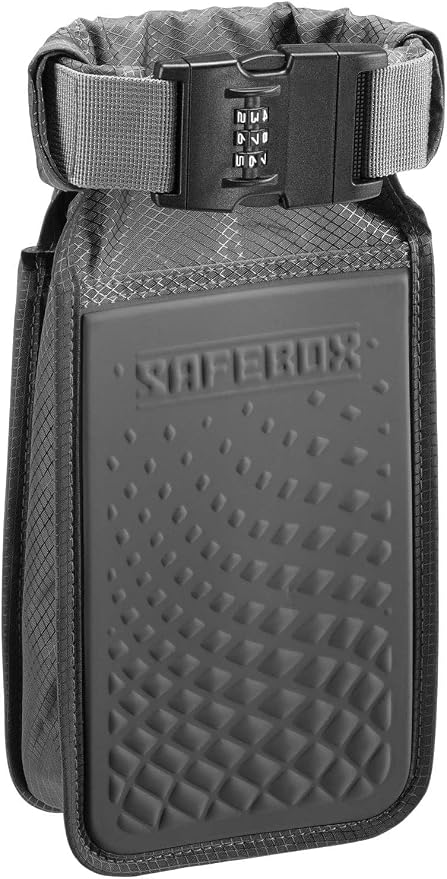Lewis N. Clark Safebox Portable Safe with Anti Theft Combination Lock and Slash Resistant Material to Protect Wallet, iPhone and Valuables at the Beach, Pool, Camping + Hotel, Small (Pack of 12) by LewisNClark