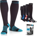 POWERLIX Compression Socks for Women & Men (Pair) for Neuropathy Swelling Pain Relief 20-30 mmHg Medical Knee-high Stockings by POWERLIX