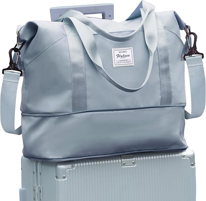 Travel Duffel Bag, Sports Tote Gym Bag, Shoulder Weekender Overnight Bag for Women by WONHOX
