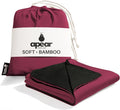 16-in-1 Compact Travel Blanket with Bag – Reversible, Ultra Soft Bamboo Airplane Blanket with Hidden Pocket – Packable for Flights & Travel Essentials (Semi-Weighted, Double Layer) by ApearTravelGear