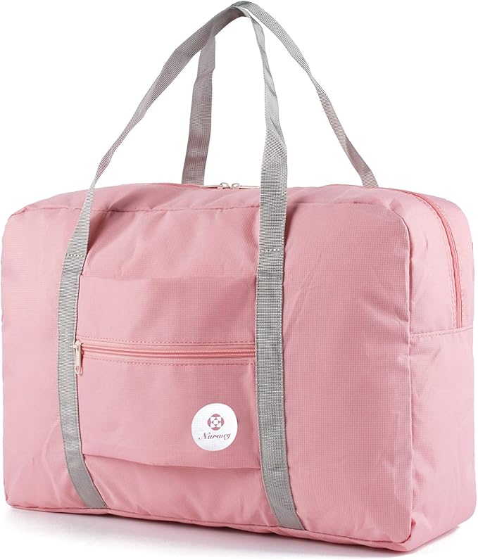 For Spirit Airlines Personal Item Bag Foldable Travel Duffel Bag Tote Carry on Luggage Duffle Overnight for Women and Men by Narwey