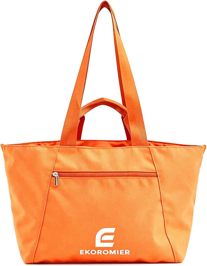 EKOROMIER Dual-Handle Expandable Tote Bag,Ultra-Lightweight Travel Bag | Expandable 30L-50L waterproof handbags & wear-resistant shopper. Perfect weekender, carry on, gym or beach bag. by EKOROMIERHOME