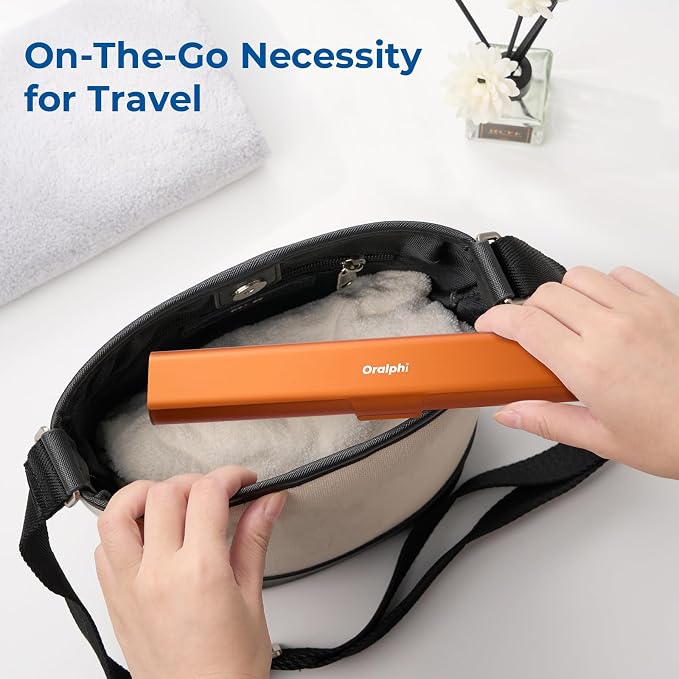 Aluminum Toothbrush Travel Case, Portable Travel Toothbrush Holder, Durable Manual Toothbrush Box Container for Traveling, Bathroom, Camping, Business Trip-Pumpkin Orange - Image 4