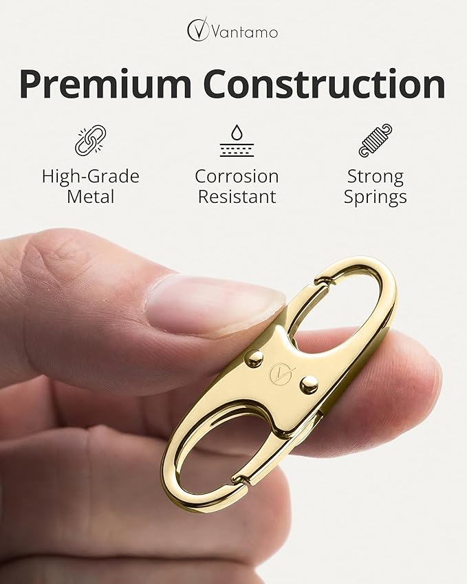 Vantamo Premium 4 Zipper Clips Anti Theft for Backpack, Luggage & Purse, Pull Replacement Zipper Locks, Purse Clip for Travel - Image 4