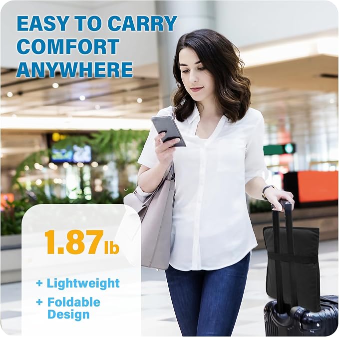 SPRING SEAON Large Gel Seat Cushion for Pressure Relief – Honeycomb Buffer Design with Extra Thick Filling, Anti-Slip Bottom, Perfect for Long Sitting, Travel, Airplane and Daily Comfort (Black) - Image 3