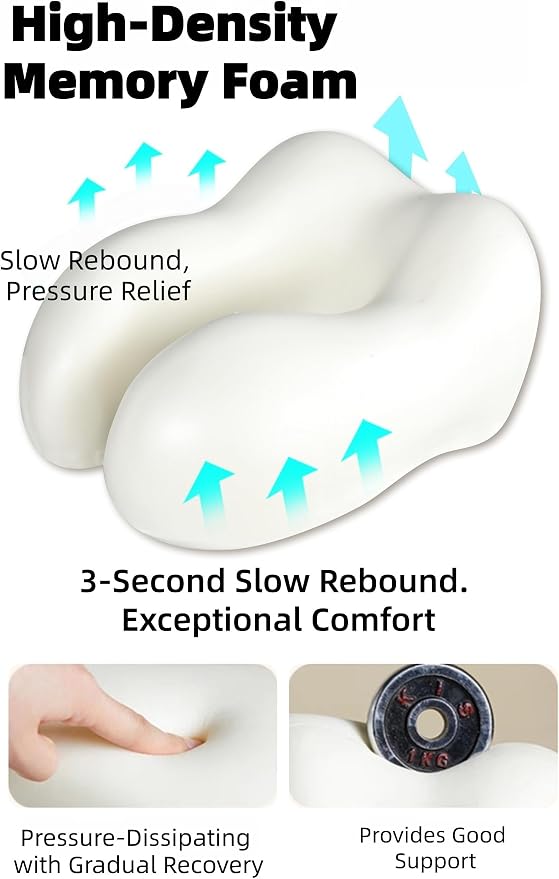 Travel Neck Pillow with Extra Large Hood Rollable Airplane Hooded Neck Pillow with Memory Foam Filling and Removable, Skin-Friendly Cover with a Carrying Case & Pouch (Velvet) - Image 6