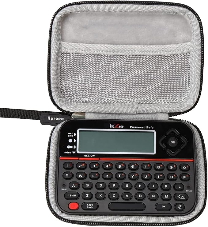 Aproca Hard Storage Travel Case, for Reczone password safe Device (Black-New Version) by Aproca