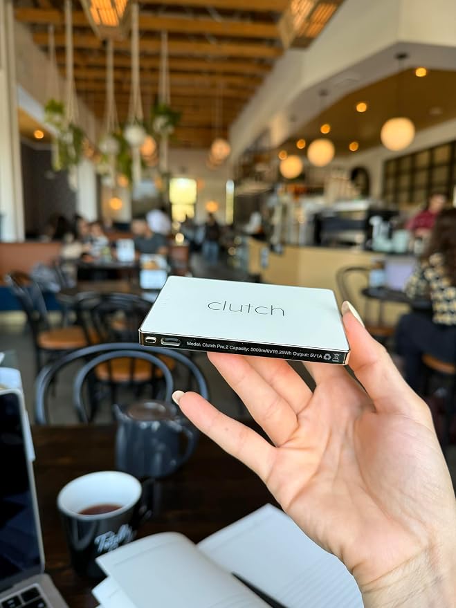 Clutch - Pro USB-C Portable Charger - Compatible with iPhone 15, 16, 17 & Android Devices - Power Bank Magnetic Battery - TSA Travel Approved - USB Rechargeable - Built-in Cable - 5000 mAh - 3.7oz - Image 7