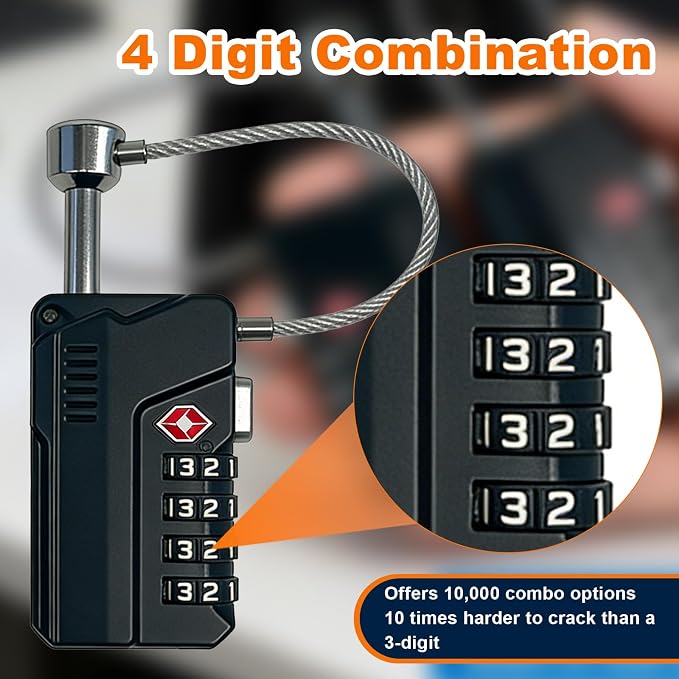 TSA Approved Combination Locks 2 Pack for Gun Cases, Toolboxes & Luggage (NEW) - Image 3