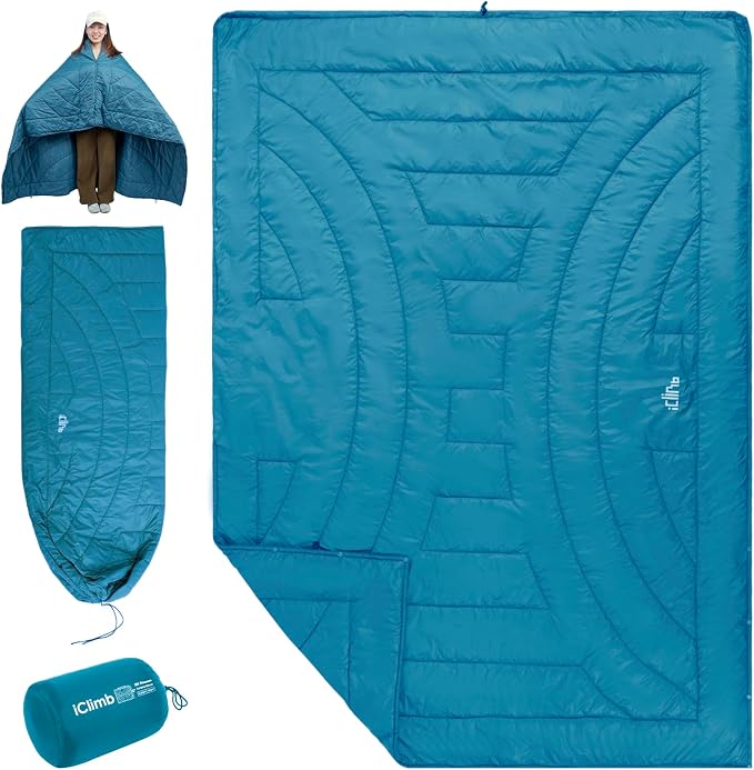 3M Thinsulate Insulation Warm Camping Blanket Ultralight Compact by iClimb