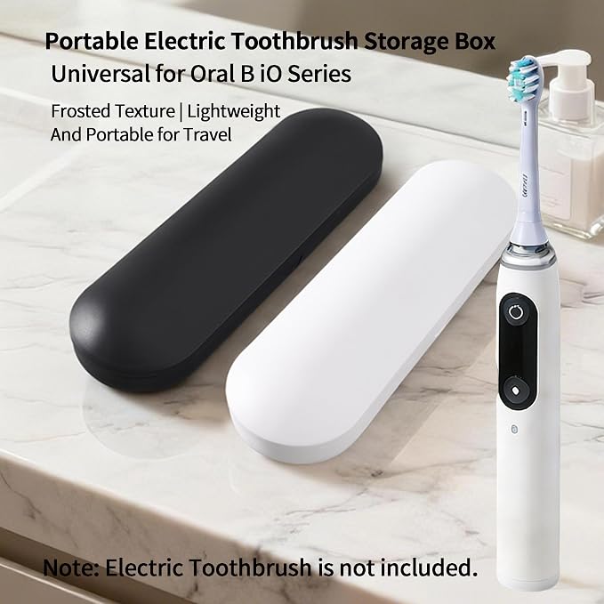 2 Pack Plastic Electric Toothbrush Travel Case for Braun Oral B iO | Toothbrush Carrying Case Holder Container Perfect Fit for All Braun Oral B iO (iO2/ iO3/ iO4/ iO5/ iO6/ iO7/ iO8/ iO9/ iO10) - Image 6