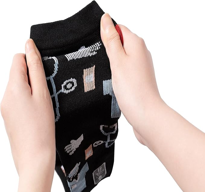4 Pairs Compression Socks for Women & Men, Support Compression Sock 20-30 mmHg for Nurses, Pregnancy, Flying, Running,Travel - Image 4