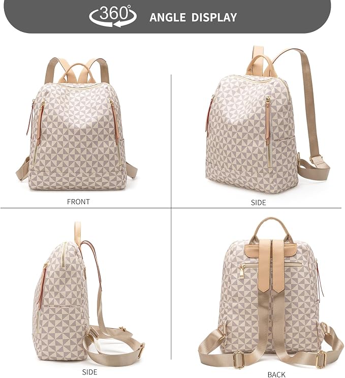 Womens Backpack Purse Leather Anti-theft Large Fashion Designer Travel Backpack Bag Men's Backpack Shoulder Bags - Image 6