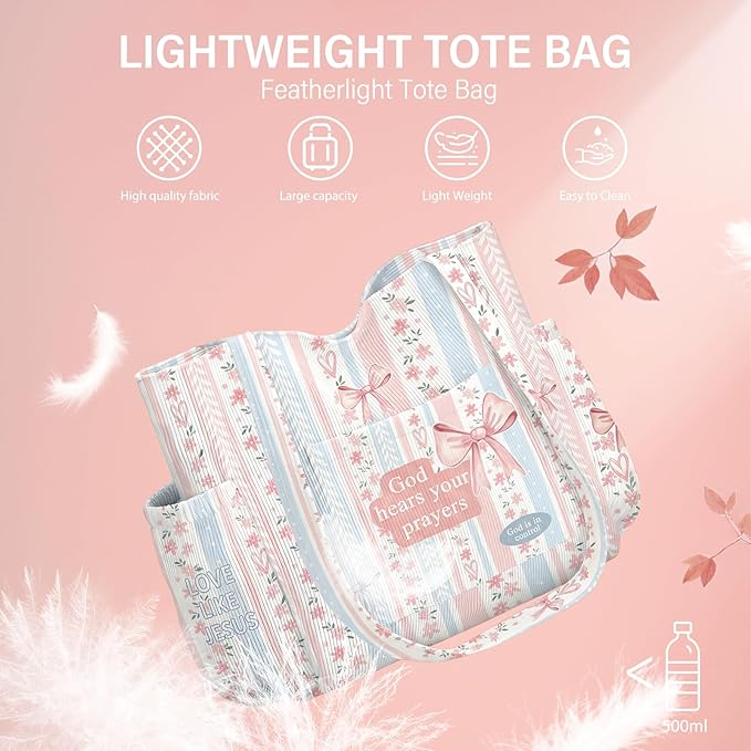 Corduroy Tote Bag for Women,Large Capacity Cute Tote Bags With 6 Pockets,Crossbody Shoulder Handbag for Work Travel Gym - Image 7