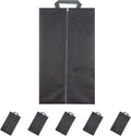 5 Pack Travel Shoe Storage Bags, Waterproof Nylon Organizer Pouches with Zipper & Handle for Luggage, Suitcase, Closet (Black) – Dustproof Shoe Bags for Travel, Home Organization by Kingshion