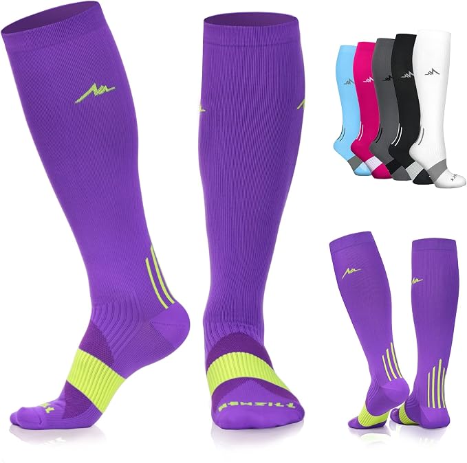 NEWZILL Medical Compression Socks for Women & Men, 20-30 mmHg Knee-High Support for Circulation, All-Day Comfort for Work Travel Running Cycling and Fitness by NEWZILL