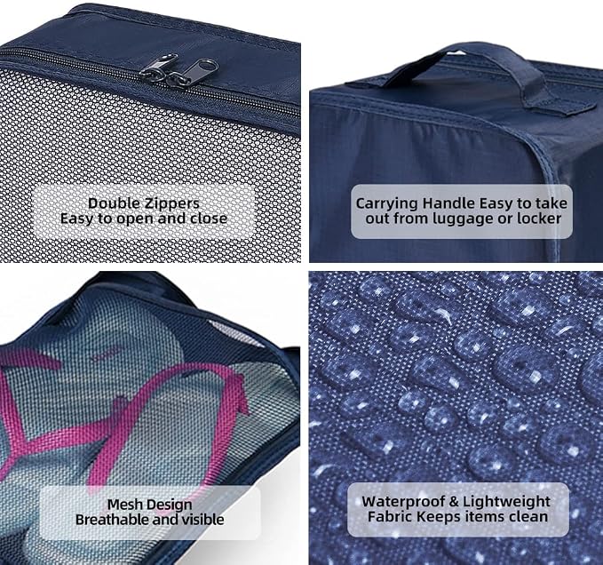 JJ POWER Travel Packing Cubes, Luggage Organizers with Shoe Bag - Image 4
