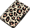 Credit Card Holder, Metal Card Wallet RFID Blocking Mini Slim Aluminum Business Hard Card Case for Women Men (Leopard Skin Print) by Kaabao