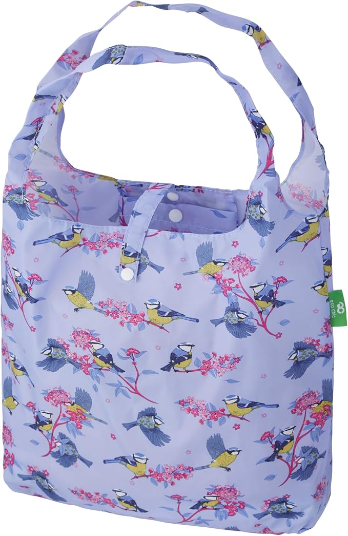 ECO CHIC Foldable Reusable Grocery Bags - Lightweight, Recycled & Reusable Shopping Bag - Waterproof Packable Tote by ECOCHIC