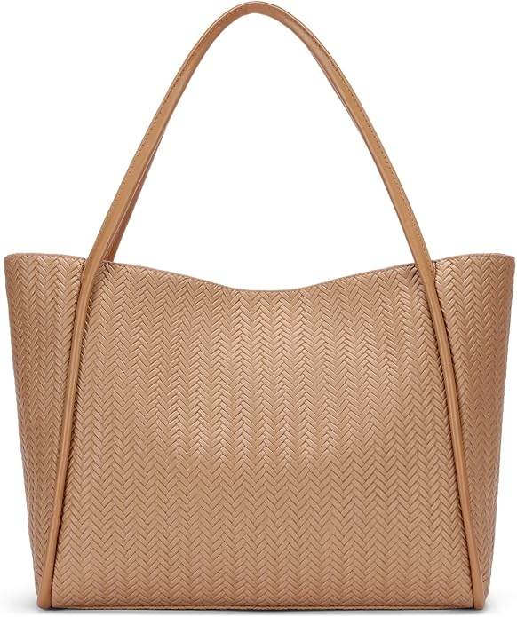 Tote Bag for Women Vegan Leather Shoulder Purse Large Capacity Travel Bag by FALANMULE