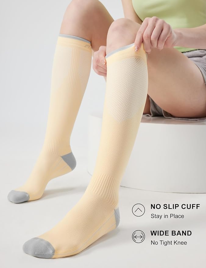FITRELL 3 Pairs Compression Socks for Women and Men 20-30mmHg-Circulation Support Socks - Image 4