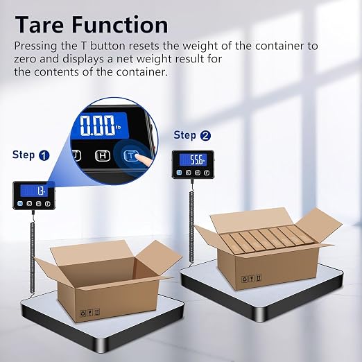 Shipping Scale, 440lb/0.35oz High Accurate Digital Postal Scale with Hold/Tare Function, Shipping Scale for Small Business, Packages, Luggage, Home Use, Battery & Charging Cable Include - Image 5