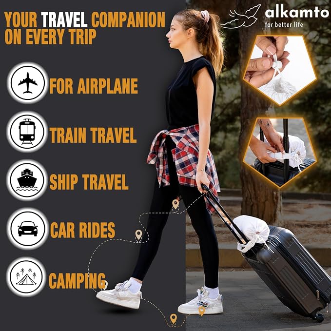 alkamto Travel & Camping Comfortable Memory Foam Pillow – Easy to Carry Portable Bag – Temperature Regulating Pillow Case (Pink Contour + Extra Cover) - Image 8