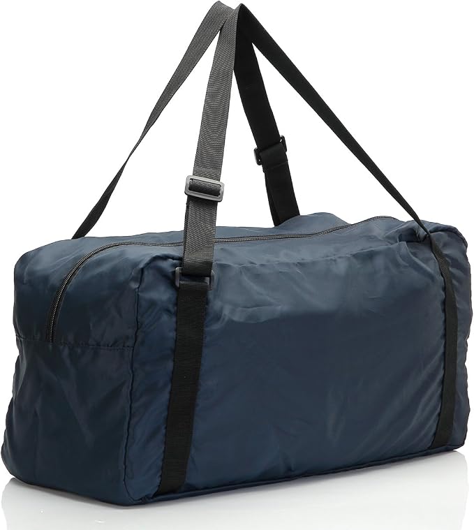 HOLYLUCK Foldable Travel Duffel Bag For Women & Men Luggage Great for Gym (Navy Blue) - Image 9
