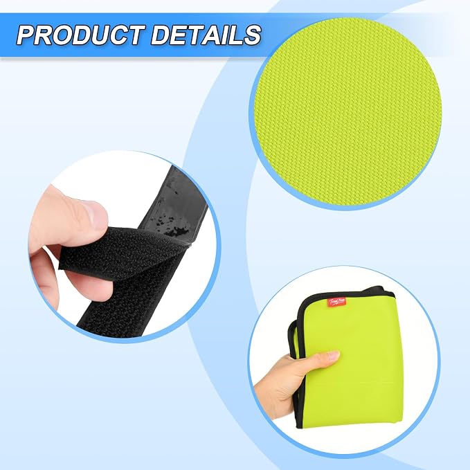 Airplane Seat Back Organizer & Storage, Airplane Tray Table Cover for Personal Items, Airline Seat Hanging Pockets Media Pouch,Reusable Travel Essentials,Fits Tablets,Cell Phone,Water Bottle (Green) - Image 4