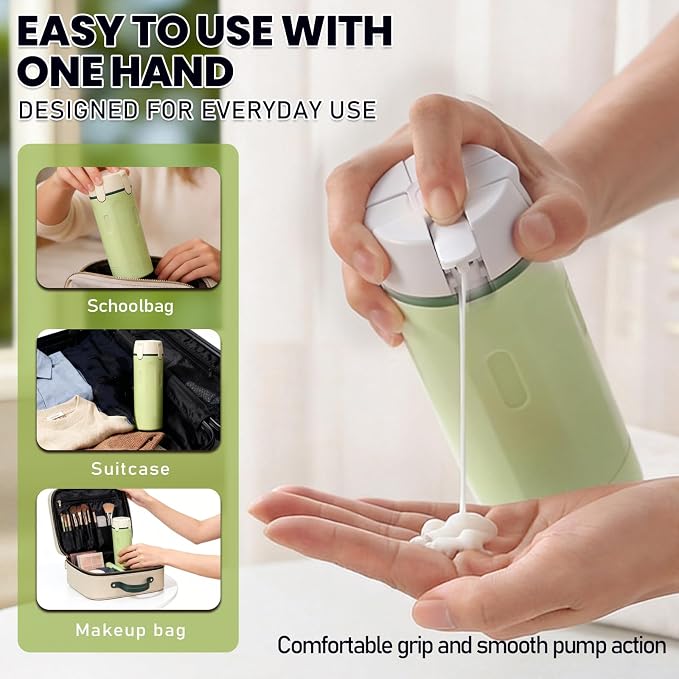 4 in 1 Travel Dispenser Bottles, 30ML Leakproof Travel Bottle Set | Travel Dispenser Bottles,Leakproof&Refillable,For Shampoo,Lotion,Conditioner,Travel Essentials for Unisex With Brush&Funnels - Image 3