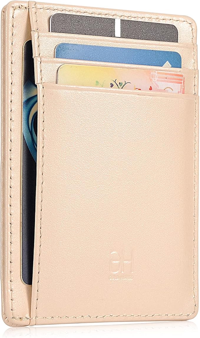 GH GOLD HORSE Slim RFID Blocking Card Holder Minimalist Leather Front Pocket Wallet for Women | Slim by GH+GOLD+HORSE