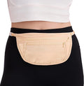 YOYI YOYI Anti-Theft Money Belt Waist Fanny Pack Hidden Passport Wallet | Ultra-thin skin-friendly fabric, invisible flat fit with RFID Blocking, zippered pockets keep your essentials organized by YOYIYOYI