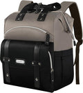 FALANKO Women Laptop Backpack, Doctor Nurse Teacher Work Adult Backpack for 15.6 Inch Laptop with RFID Anti-theft College Business Computer Bookbag Grey Black by FALANKO