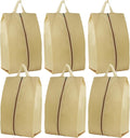 6pcs Portable Shoe Organizer, Travel Pouches with Zipper, Golf Shoe Bags, Clothes Bags, Soccer Cleats Bag Shoe Pouch for Gym, Waterproof, Odor-Resistant (Khaki) | Golf Shoe Bags, Clothes Bags, Soccer Cleats Bag Shoe Pouch for Gym, Waterproof, Odor-Resi... by Stenffy