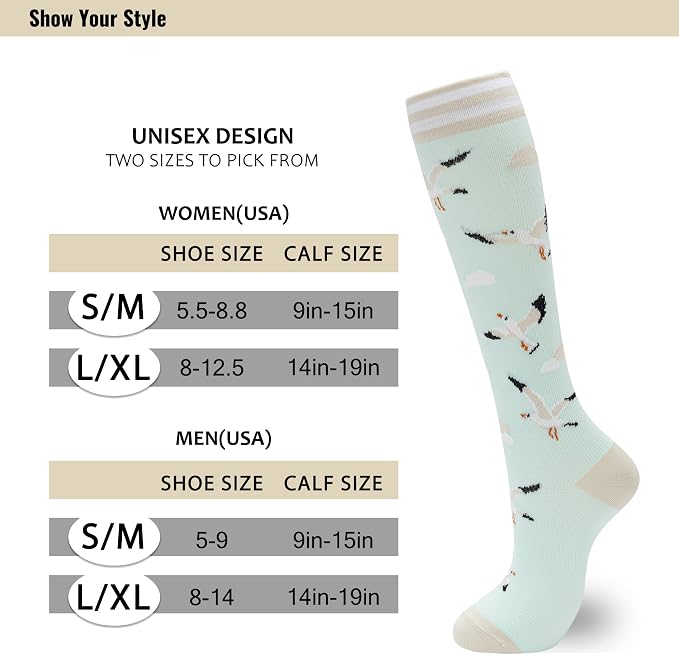 fenglaoda Compression Socks for Women Men 3 Pairs Graduated Compression Support Circulation Socks for Nurses - Image 3