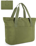 BAGSMART Tote Bag for Women, Foldable Tote Bag With Zipper Travel Shoulder Bag Handbag for Work by BAGSMART