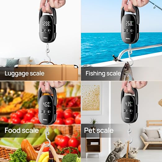 Meilen Luggage Scale，Digital Travel Suitcase Weigh Scale，110lb/50kg | With Portable Hanging, Unit Backlit LED Display, Easy-to-Read Display, Type-C Rechargeable Battery - Image 7