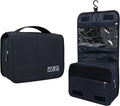 Lcsmaokin Large Capacity Toiletry Bag Travel Bag with Hanging Hook for Men and Women Waterproof Travel Cosmetic Bag Bathroom Storage Bag for Brushes Set,Full-Sized Shampoo,Toiletries,Accessories-Black by Lcsmaokin