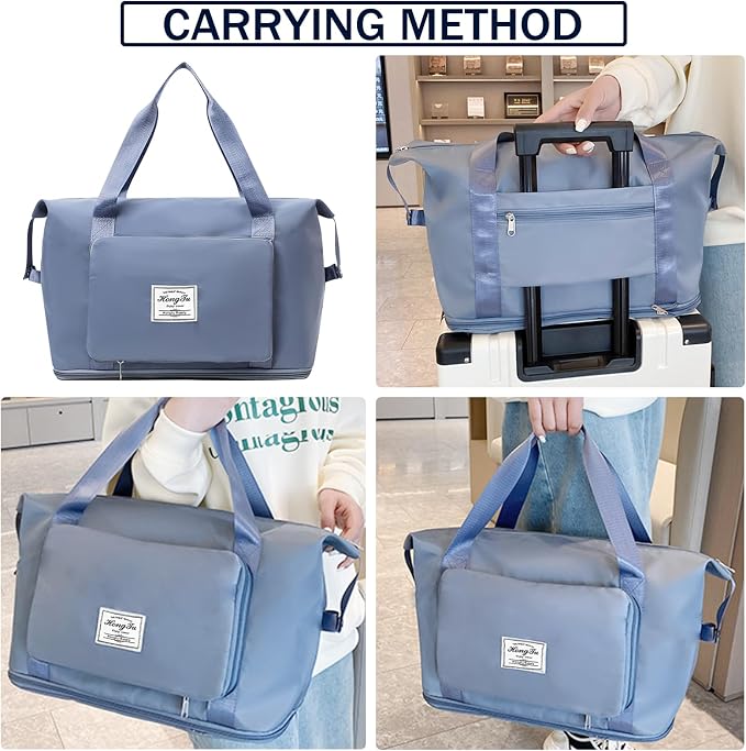 INVODA Women's Weekender Overnight Carry-On Sports Tote Gym Bag - Image 5