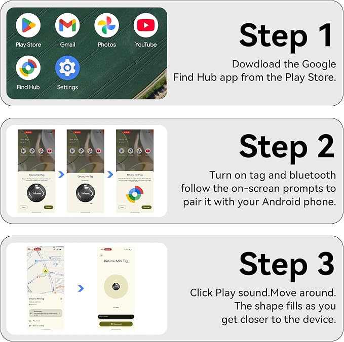 Tracker Android, 2026 New Smart Tags-4 Pack Android Tracker for Google'S Find Hub App, Bluetooth Tracker Keys Finder and Item Locator & GPS Trackers for Keys,Luggages,Wallet, IP67 - Image 7